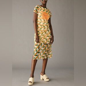 Farm Rio for Anthropologie Printed Mesh Sheath Dress Size 1X
